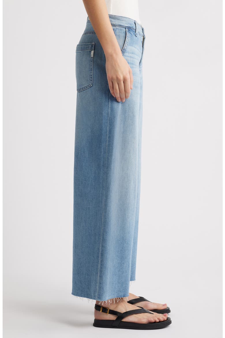 Stella Raw Hem Low Slung Palazzo Jeans, Alternate, color, ARIES
