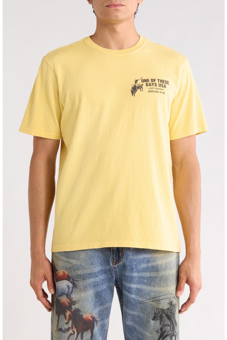 Break on Through Cotton Graphic T-Shirt, Main, color, SUMMER YELLOW