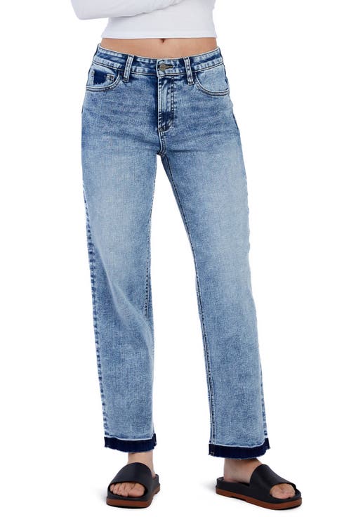 Release Hem Straight Leg Jeans
