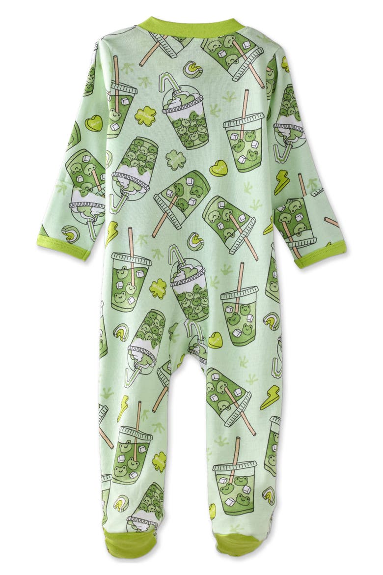 Scout Sleep & Play Organic Cotton Footie, Alternate, color, TOAD-ALLY LUCKY