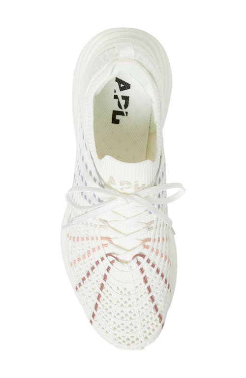 Apl Athletic Propulsion Labs Zipline Sneakers In Ivory/pastel Multi