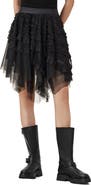 AllSaints Jayde Handkerchief Hem Tulle Skirt