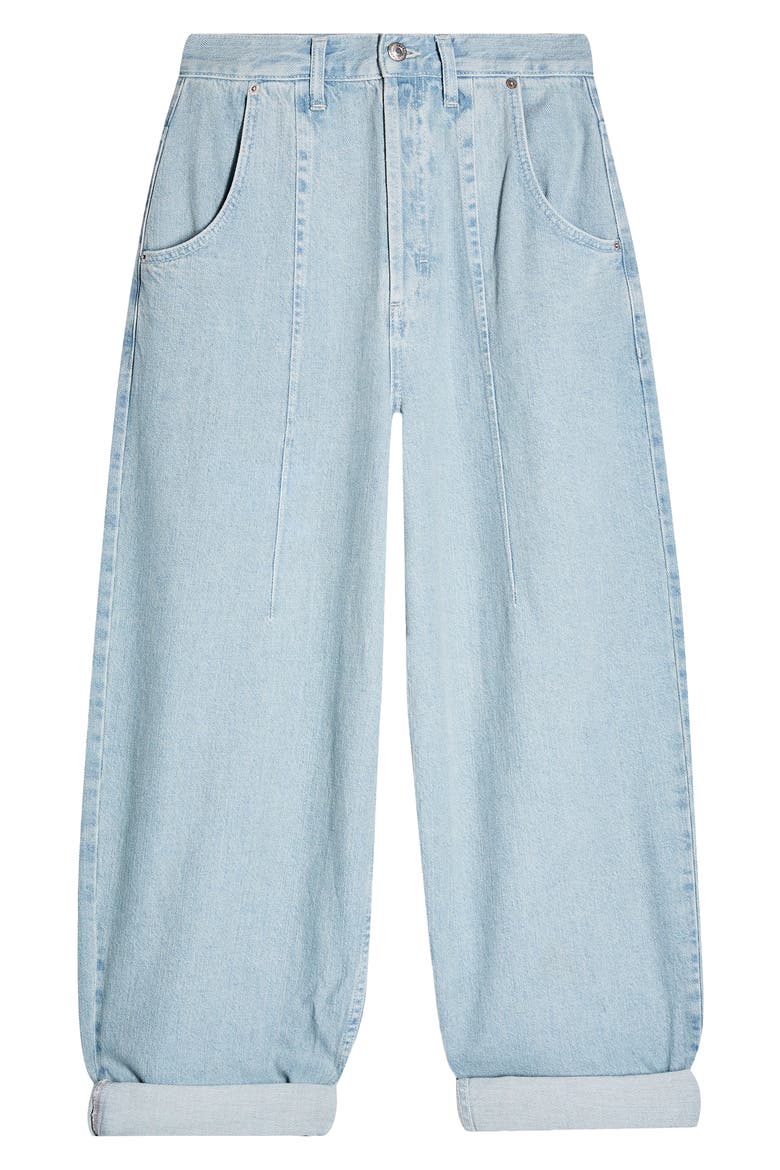 Balloon Leg High Waist Jeans, Alternate, color, BLEACH