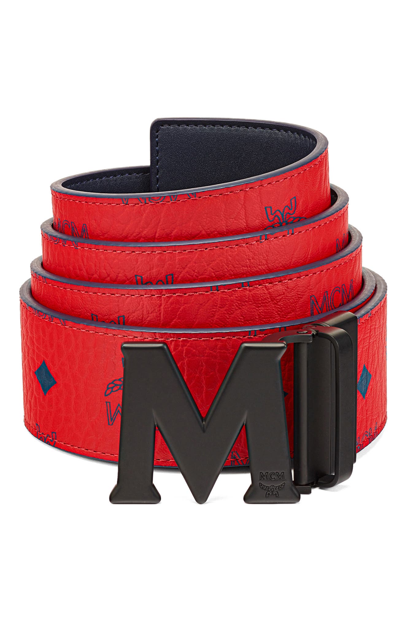 MCM Logo Buckle Reversible Belt (Men) | Nordstromrack