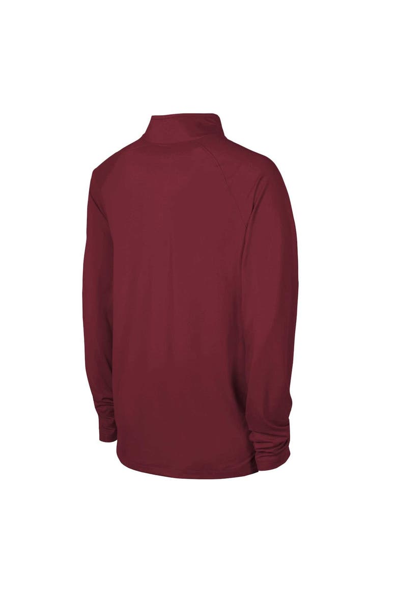 Men's Cardinal Arizona Cardinals Combine Authentic Raglan Quarter-Zip Top, Alternate, color, Cardinal