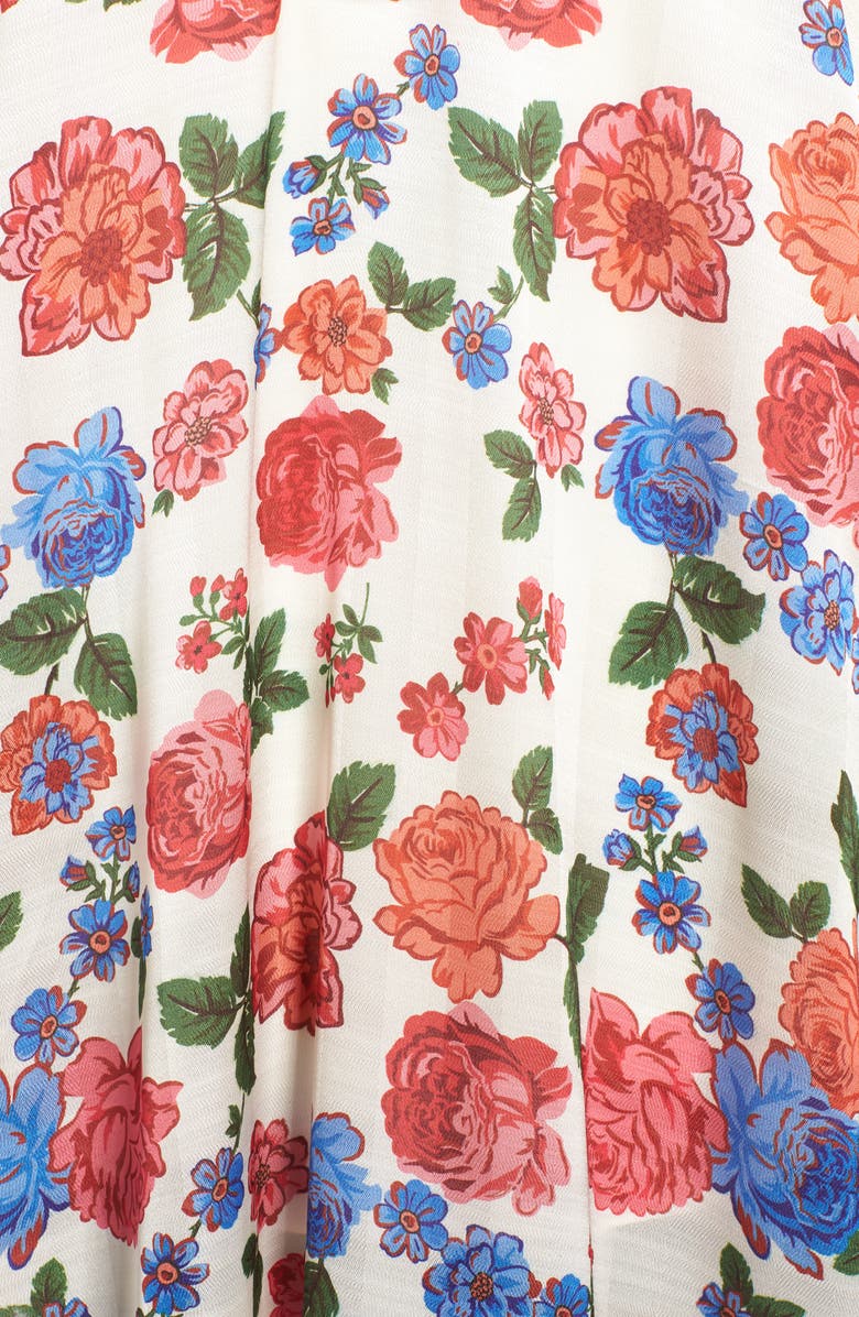 Echo Floral Maxi Ruana, Alternate, color,