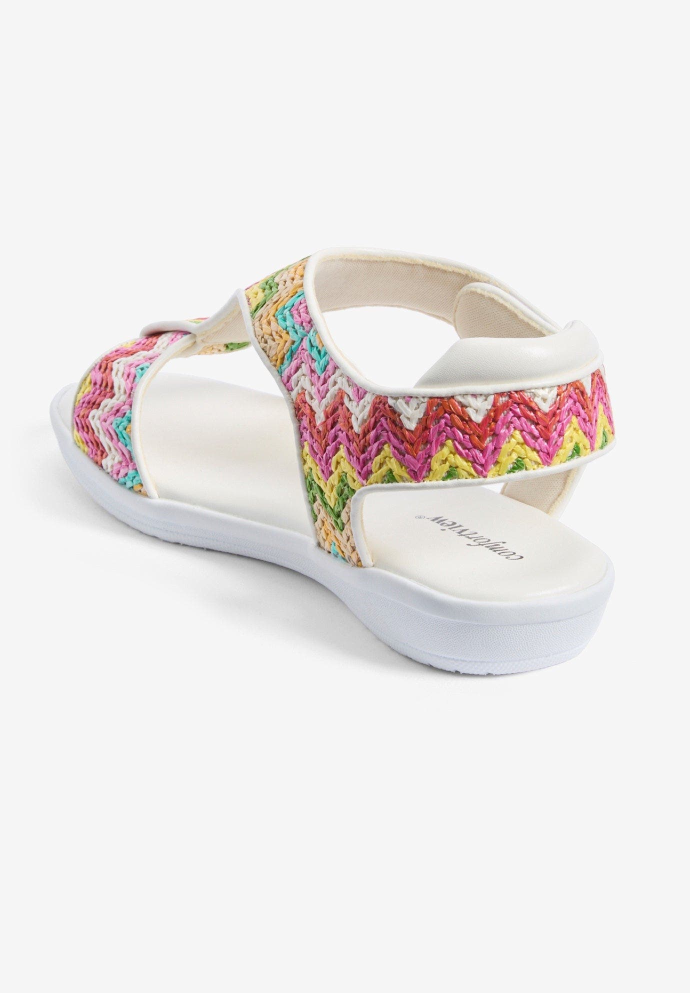 The Charlotte Orthotic Sandal, Alternate, color, White Multi