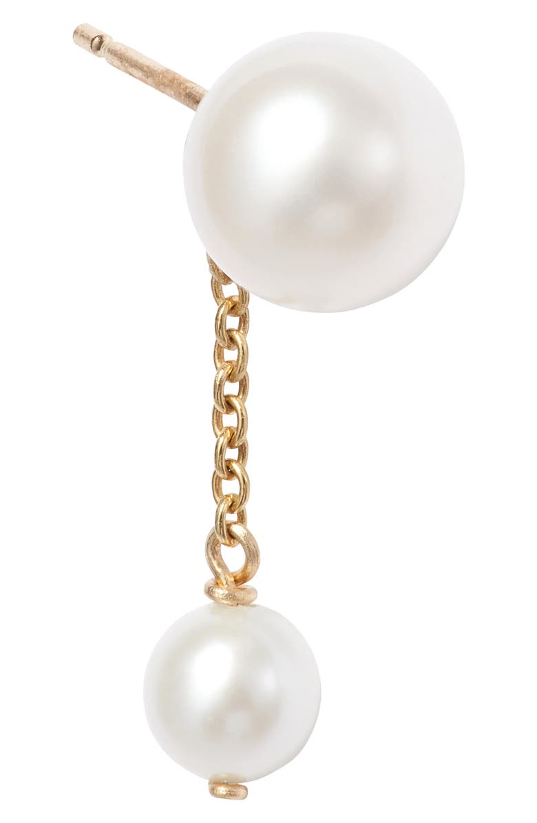 Poppy Finch Duo Cultured Pearl Drop Earrings, Alternate, color, 