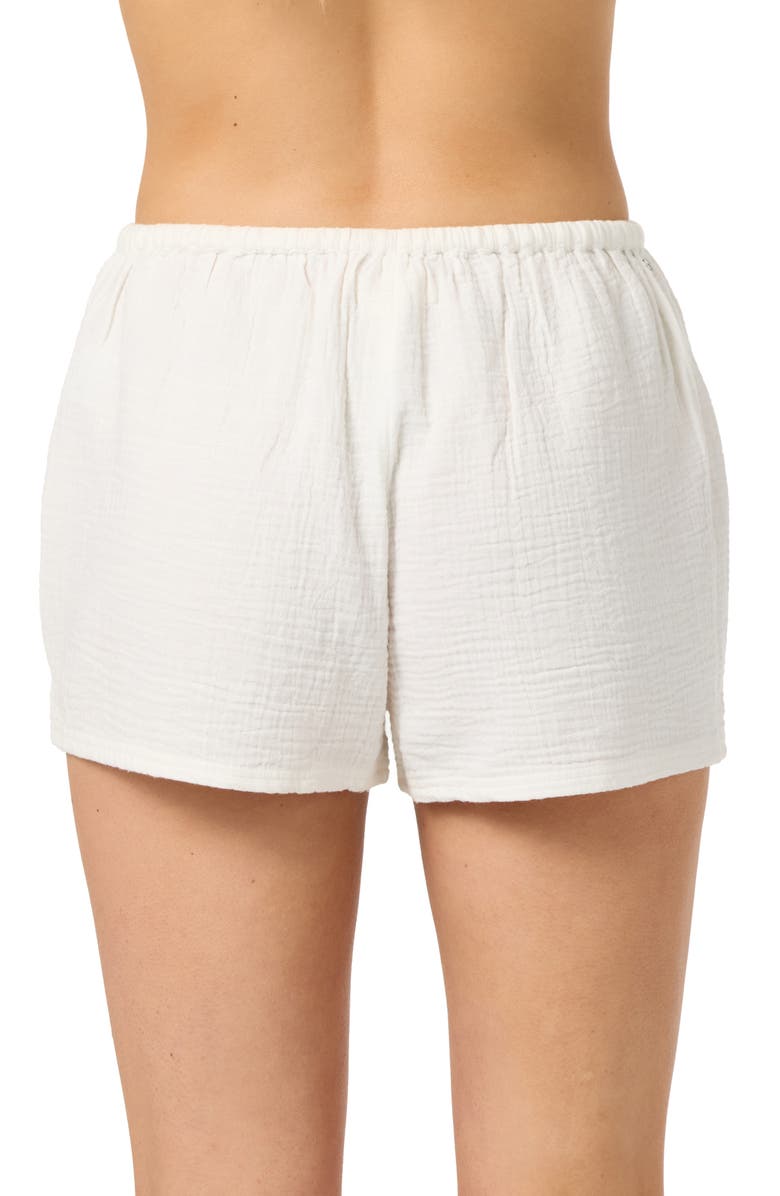 O'Neill Brenda Cotton Gauze Shorts, Alternate, color, White