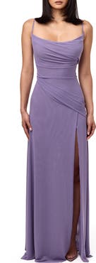 Naked Wardrobe Mesh Overlay Maxi Dress