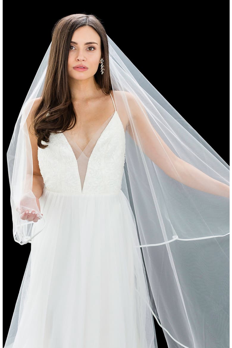 Tamar Cathedral Veil, Alternate, color, IVORY