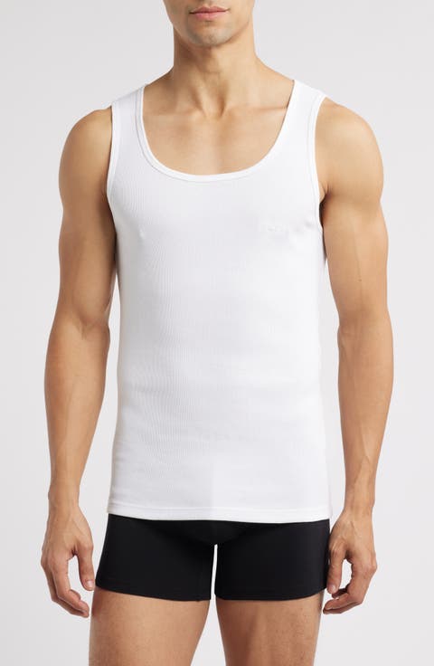 3-Pack Ribbed Cotton Tanks