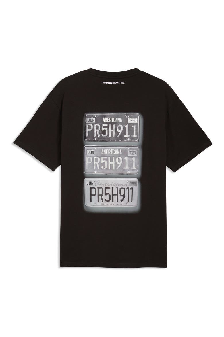 Porsche Race Americana Cotton Graphic T-Shirt, Alternate, color, PUMA BLACK