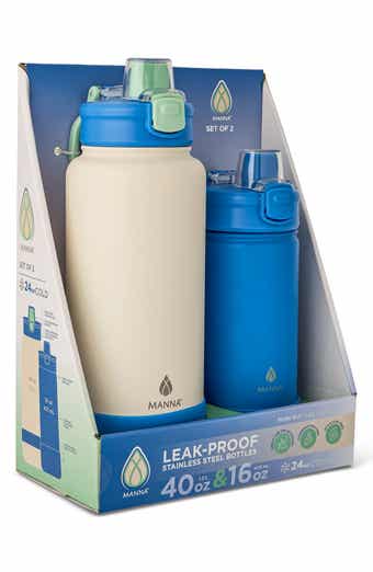 MANNA 2-Pack Stainless Steel Water Bottles