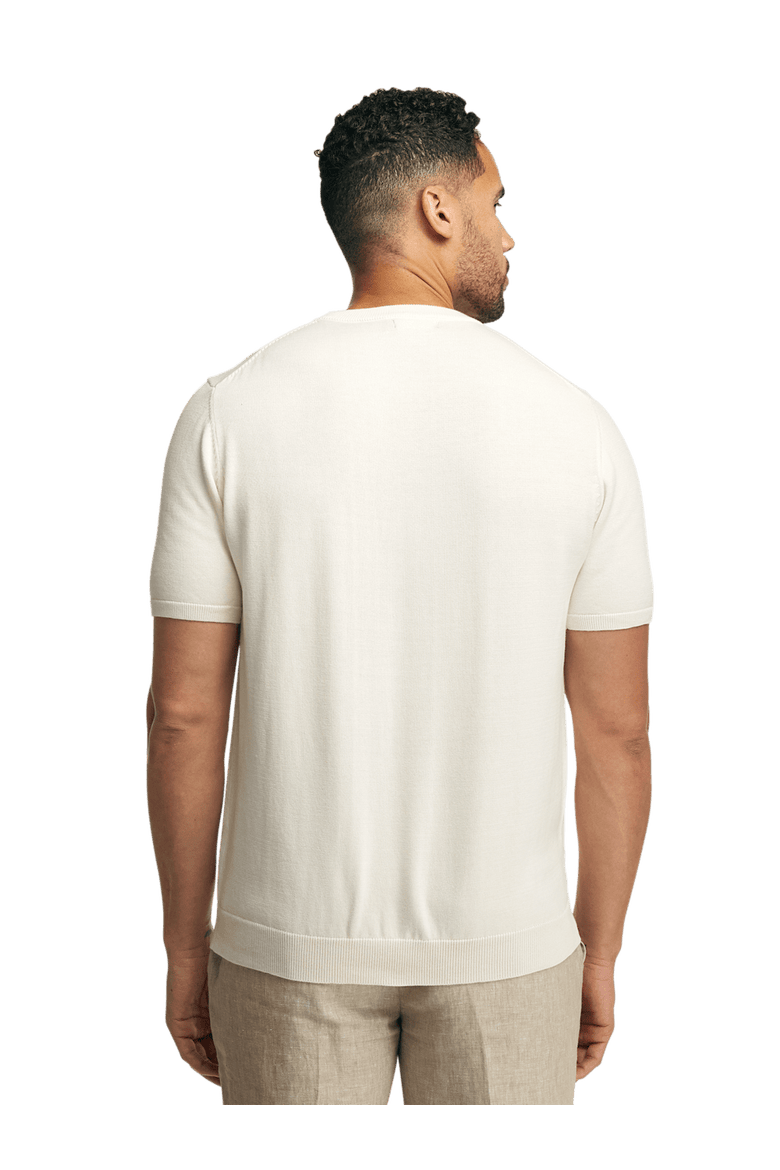 Supima Cotton Crew Neck Sweater, Alternate, color, Off White