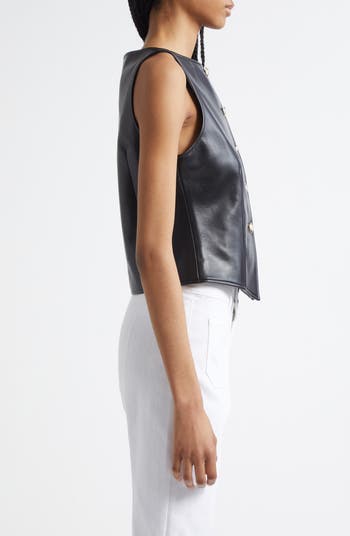 Camen Faux Leather Vest