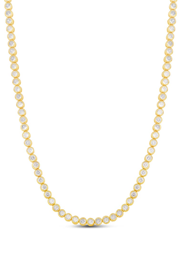 Classic Round Choker Necklace, Main, color, GOLD/ WHITE