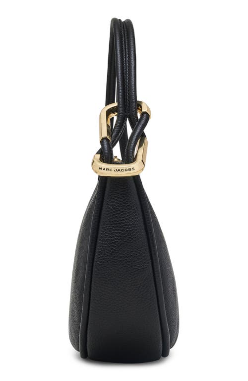 Marc Jacobs The Crescent Leather Shoulder Bag In Black