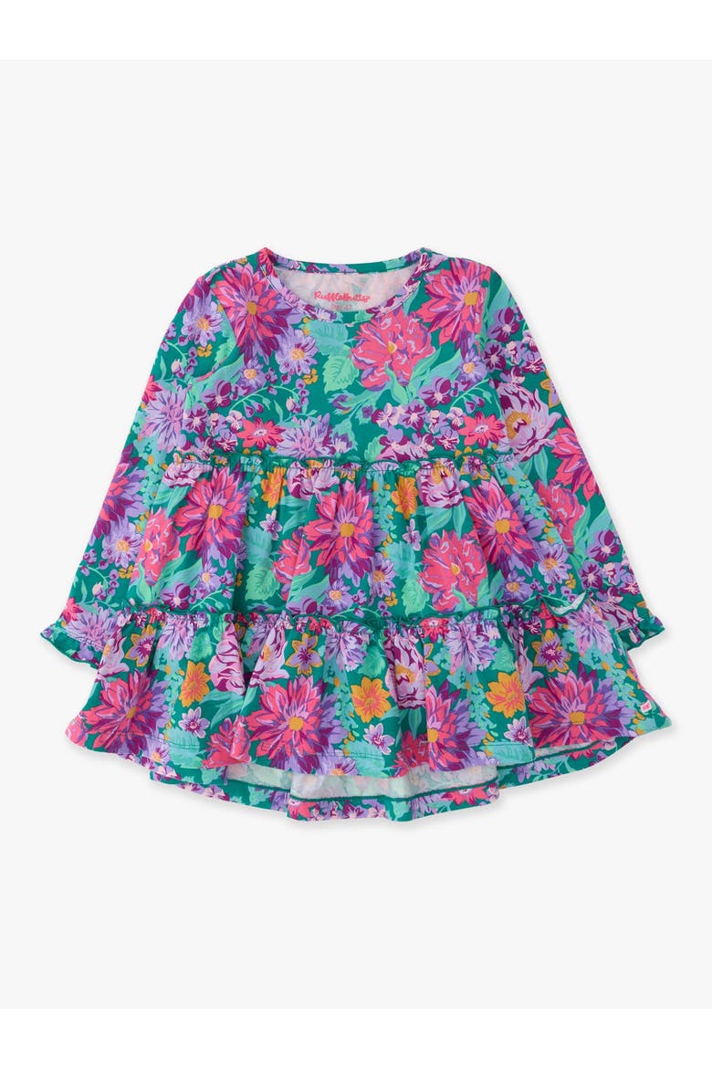 Knit Ruffle Tiered Tunic, Main, color, Wisteria Blooms
