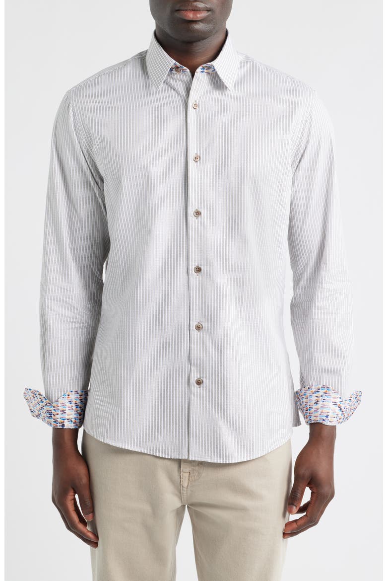 Sinai Collection Luxe Cotton Dress Shirt, Main, color, BEIGE
