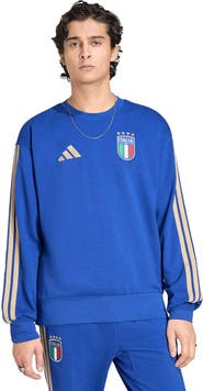 adidas Men's adidas  Blue Italy National Team FIFA x World Cup Alphaskin Crewneck Sweatshirt