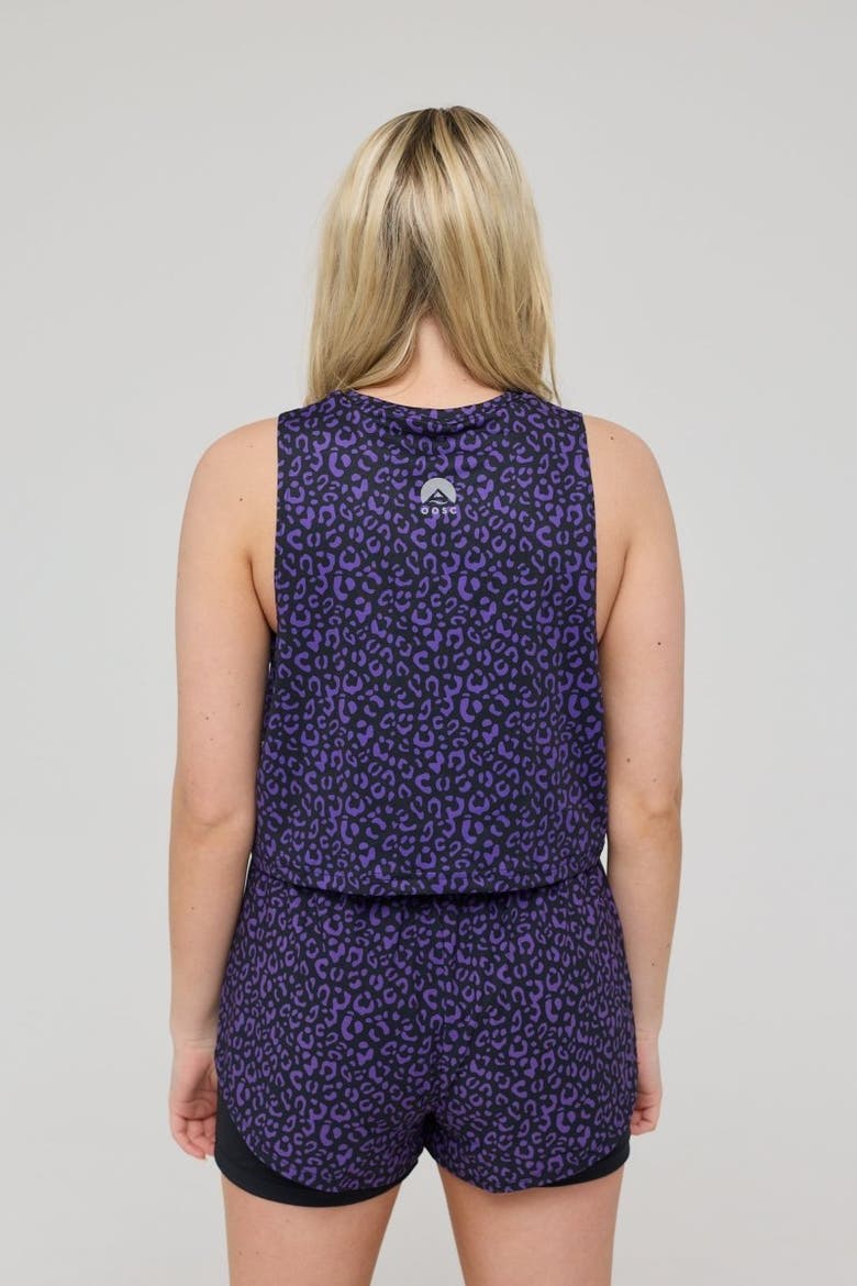 Infinite Cropped Tank Top - Purple Leopard, Alternate, color, Purple Leopard
