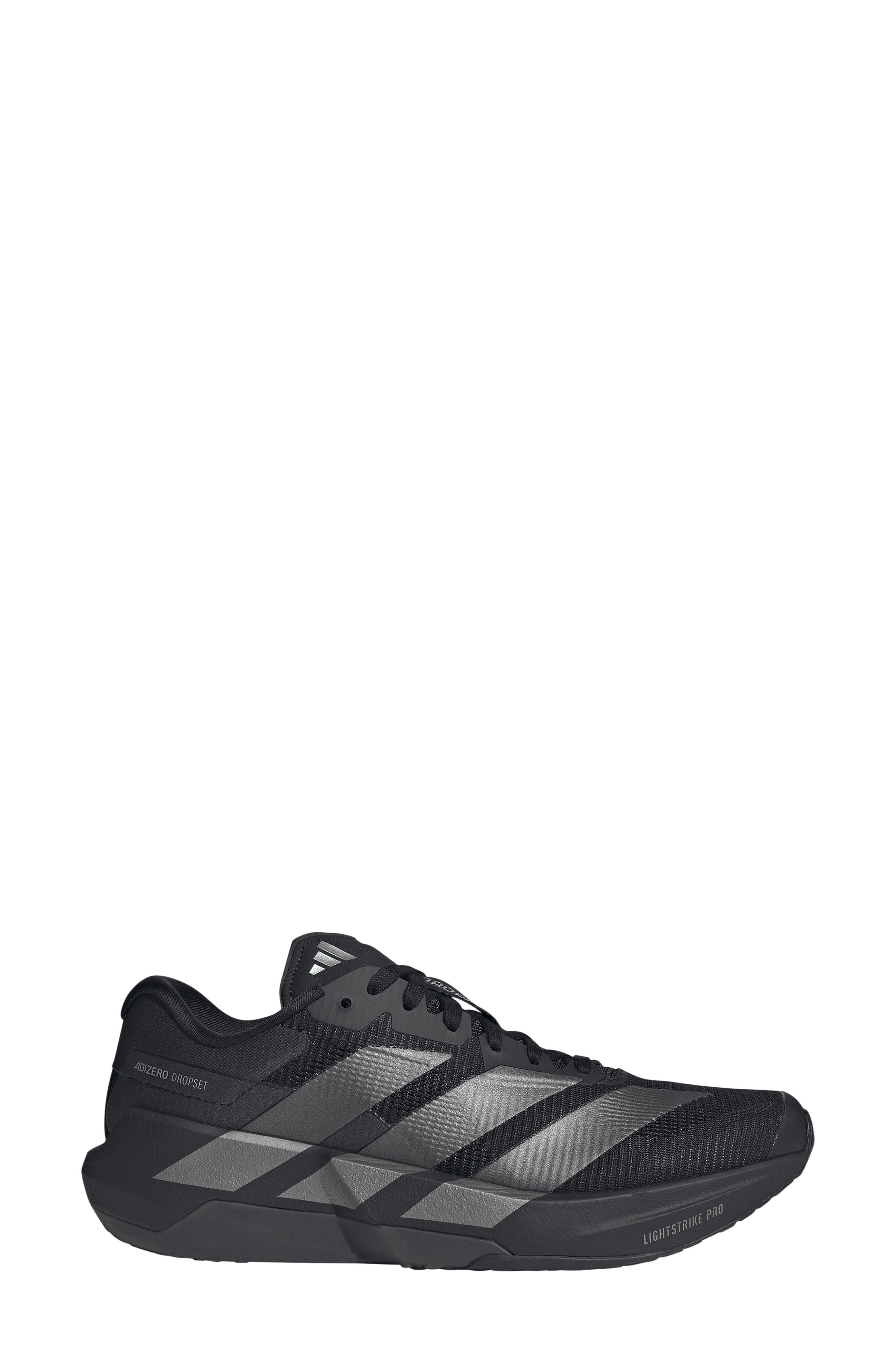 Adizero Dropset Pro Training Shoe, Alternate, color, CORE BLACK/ IRON METALLIC