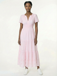 AREA STARS Tiered Maxi Dress