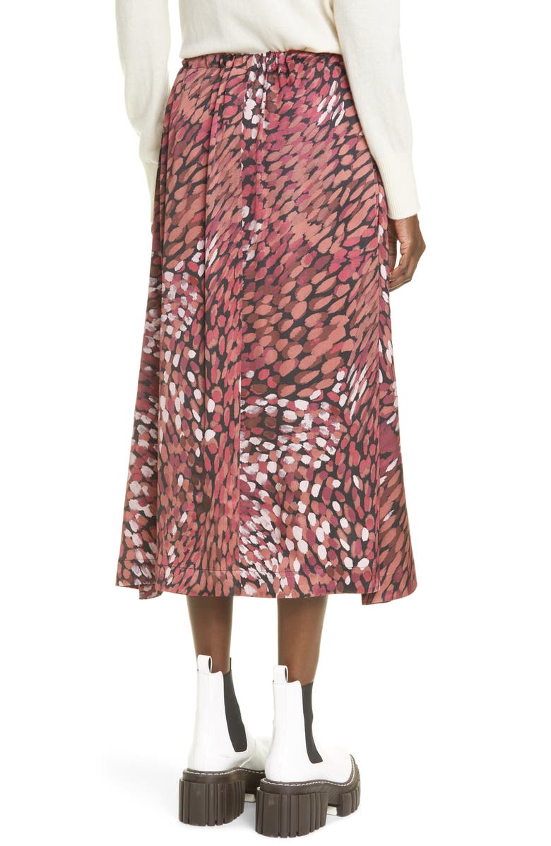 Altuzarra Tandy Dot Print Satin Skirt, Alternate, color, 