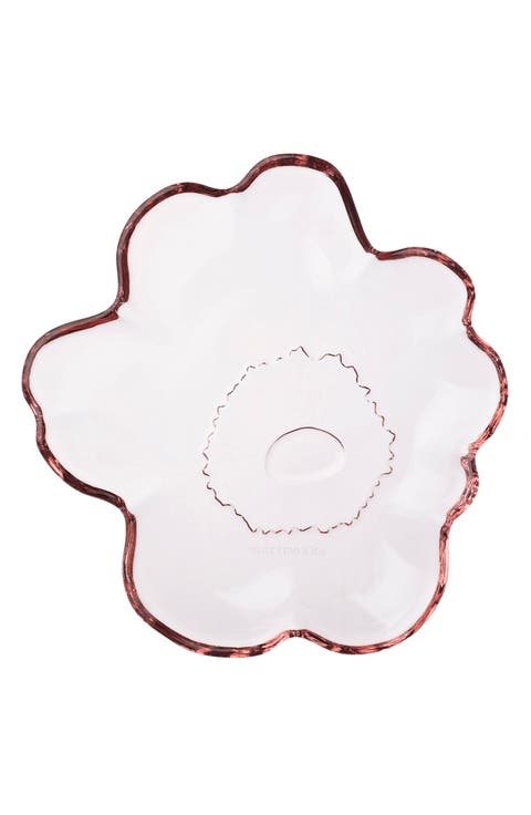 Unikko Flower Shape Glass Plate