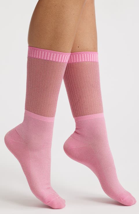 Shimmery Lights Crew Socks