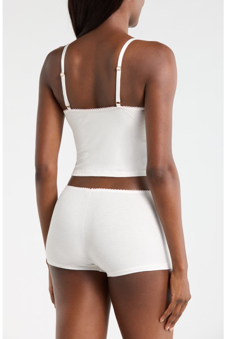 Rib Crop Camisole, Alternate, color, WHITE