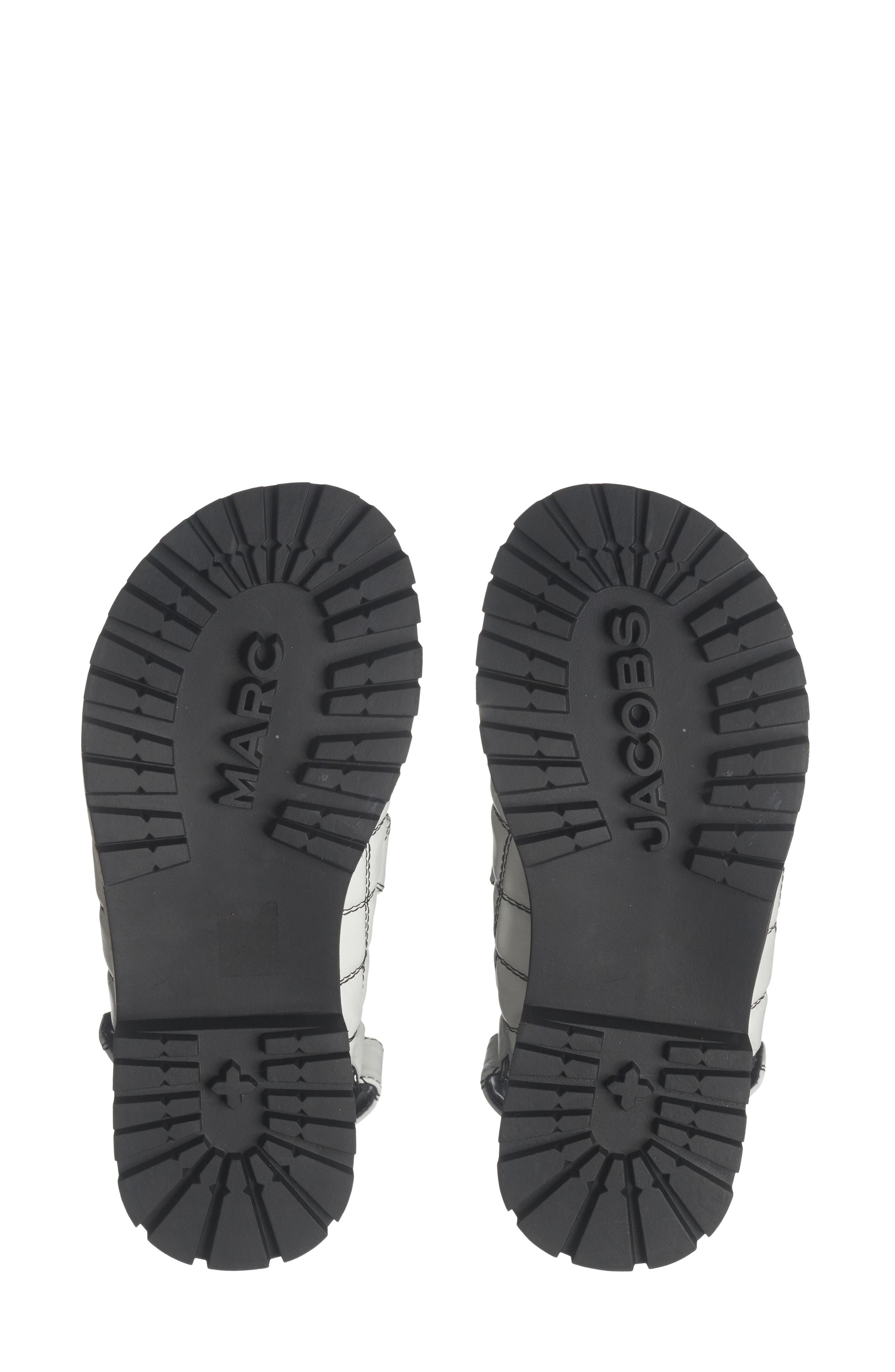 Marc Jacobs 'J' Quilted Sandal, Alternate, color, White