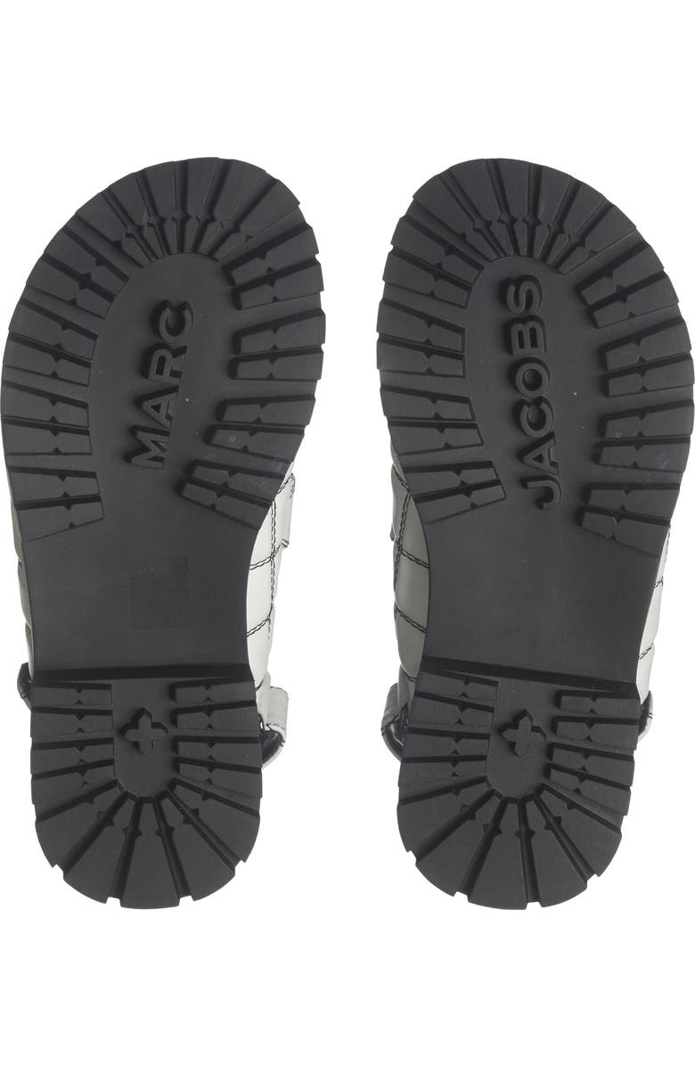 Marc Jacobs 'J' Quilted Sandal, Alternate, color, White