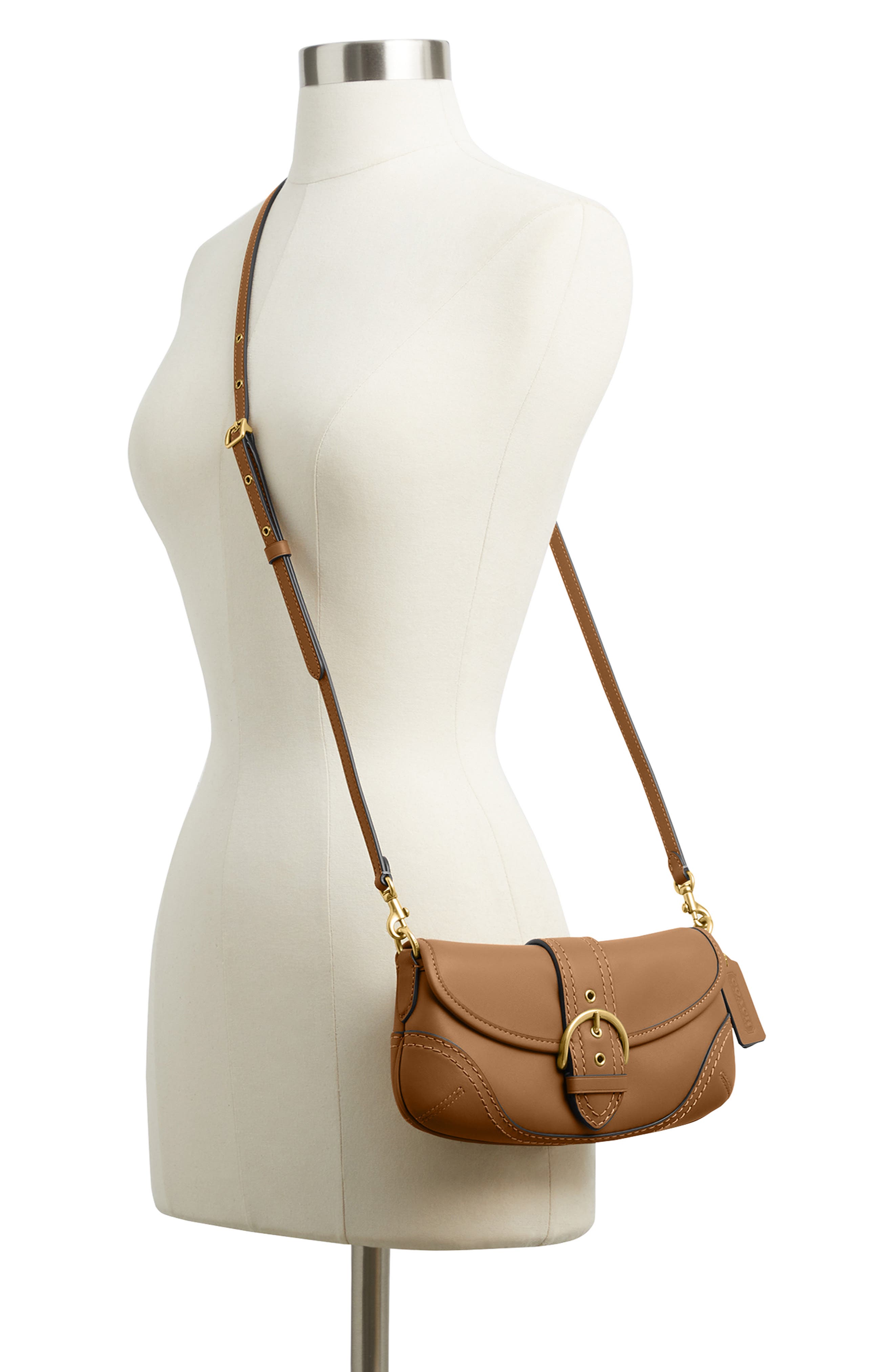 Soho 2 Glovetanned Leather Shoulder Bag, Alternate, color, HONEY BROWN