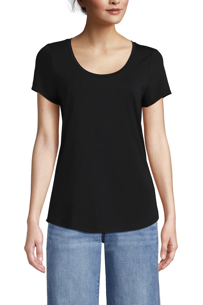 Lightweight Jersey T-shirt, Main, color, Black