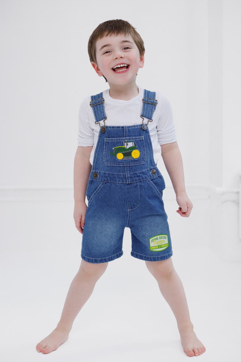 Denim Shortall, Alternate, color, Medium Wash Denim