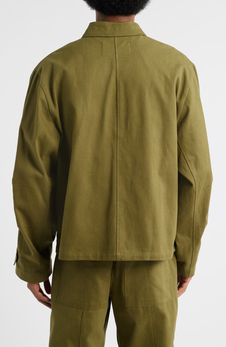 JUNGLES Heavyweight Cotton Drill Jacket, Alternate, color, Green