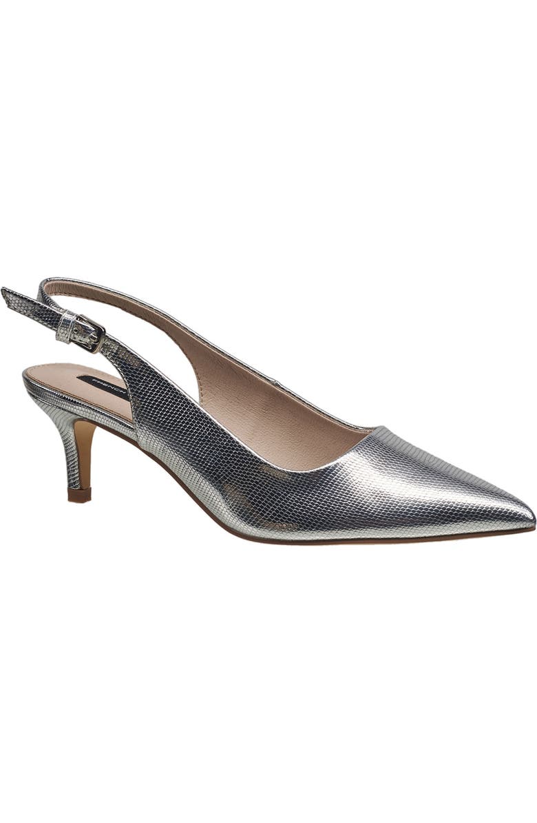 French Connection Quinn Slingback Pump, Main, color, Silver Crocodile