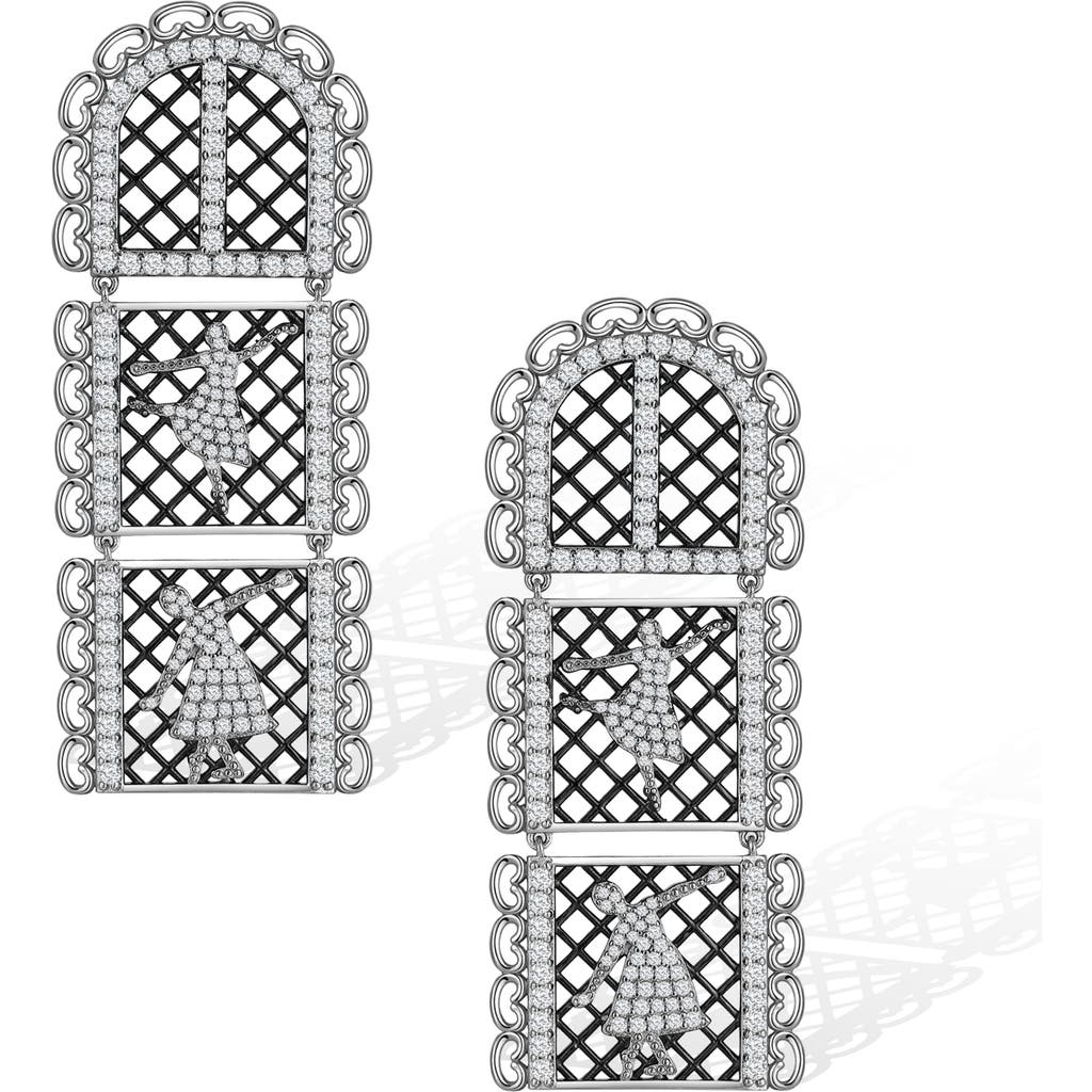 Rc Retro Chic Doll Earrings In Silver