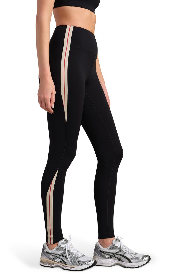 Retro Revive Side Stripe Leggings, Alternate, color, PURE BLACK