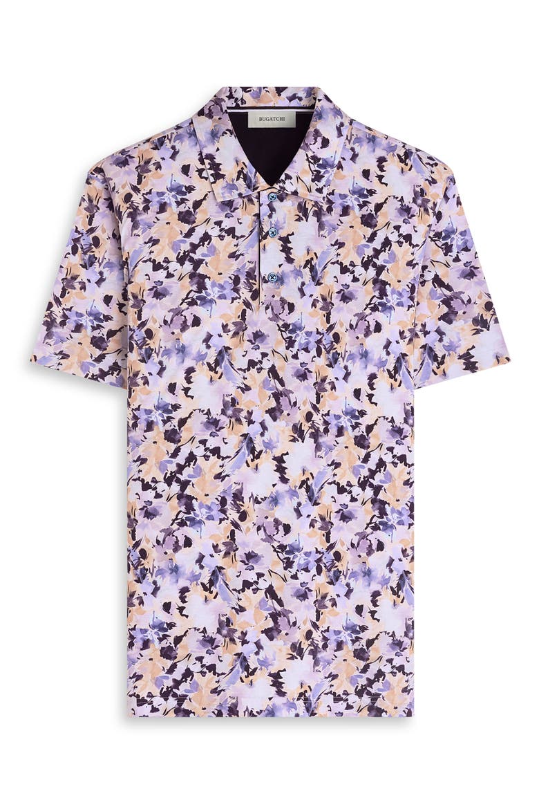 Hendrix Floral Pima Cotton Polo, Alternate, color, LAVENDER
