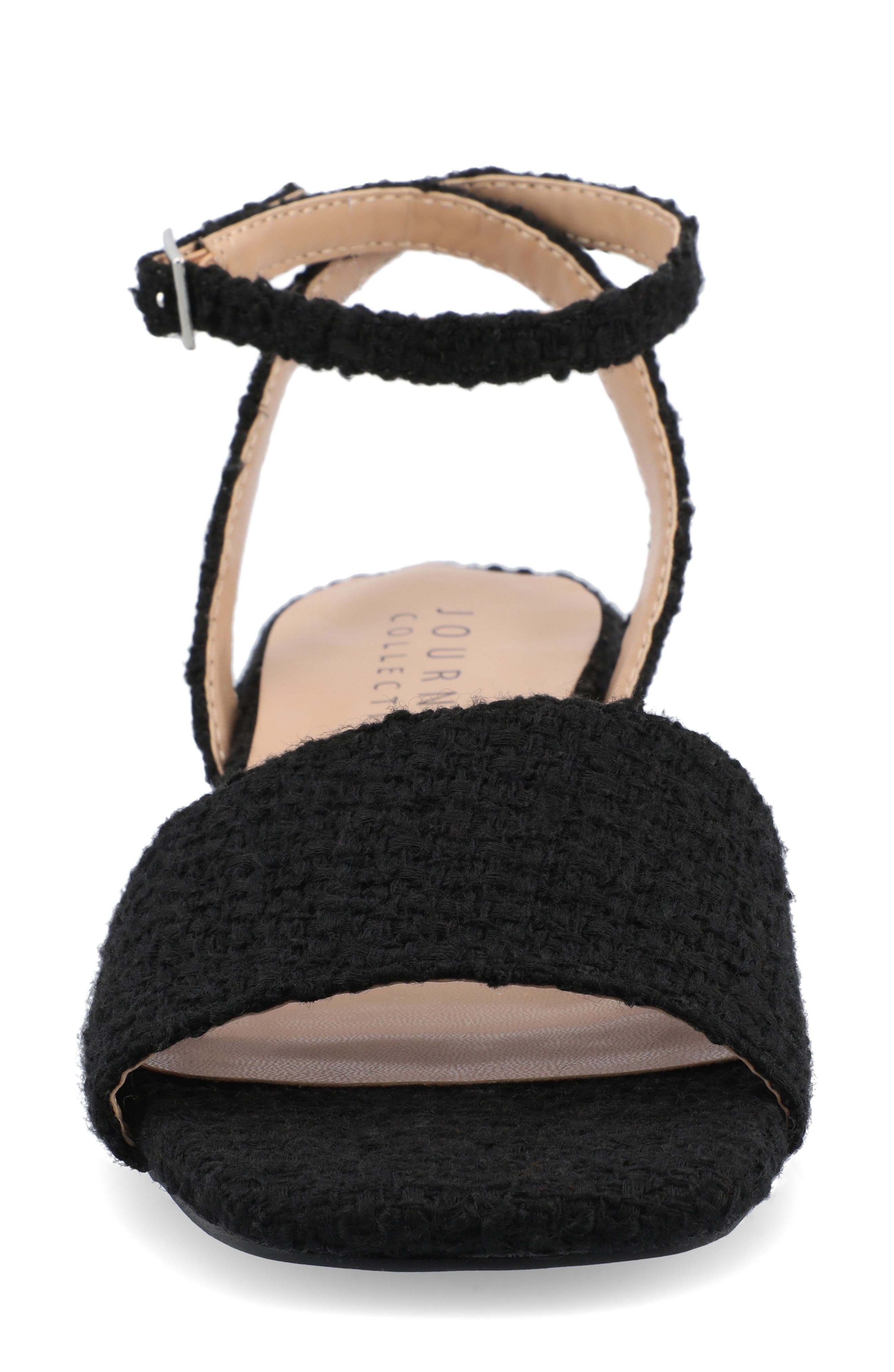 Journee Collection Adleey Block Heel Sandal, Alternate, color, Black