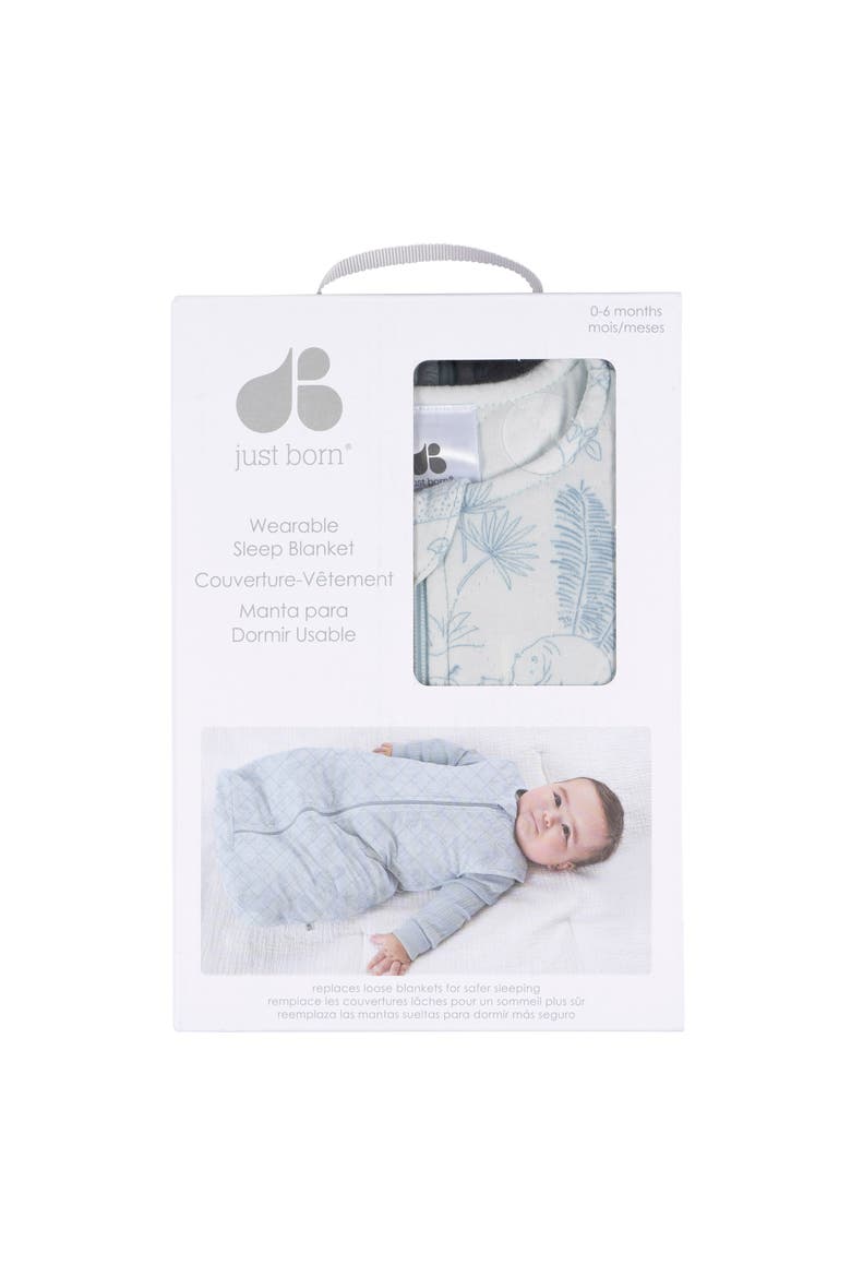 Blue Sleeveless Wearable Blanket, Alternate, color, Giraffe
