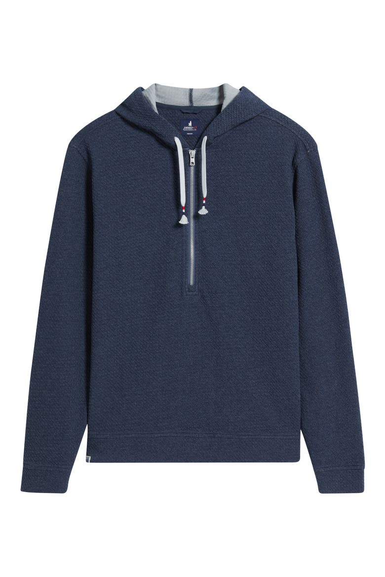 Zoeller Textured Half Zip Hoodie, Alternate, color, INDIGO