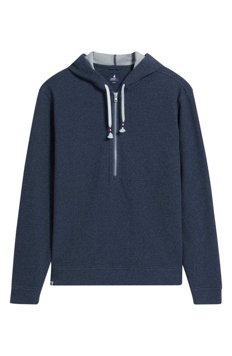 johnnie-O Zoeller Textured Half Zip Hoodie, Alternate, color, Indigo