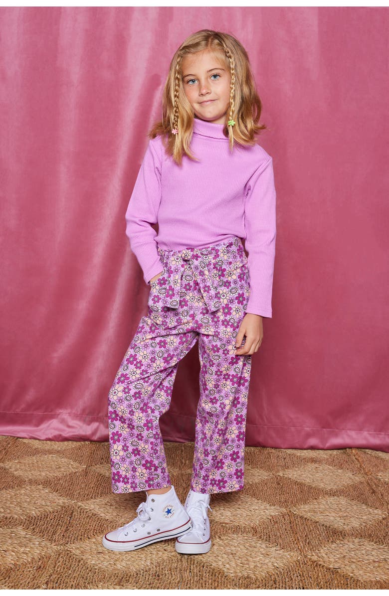 BISBY Kids' Wide Leg Claiborne Pant, Alternate, color, Petal