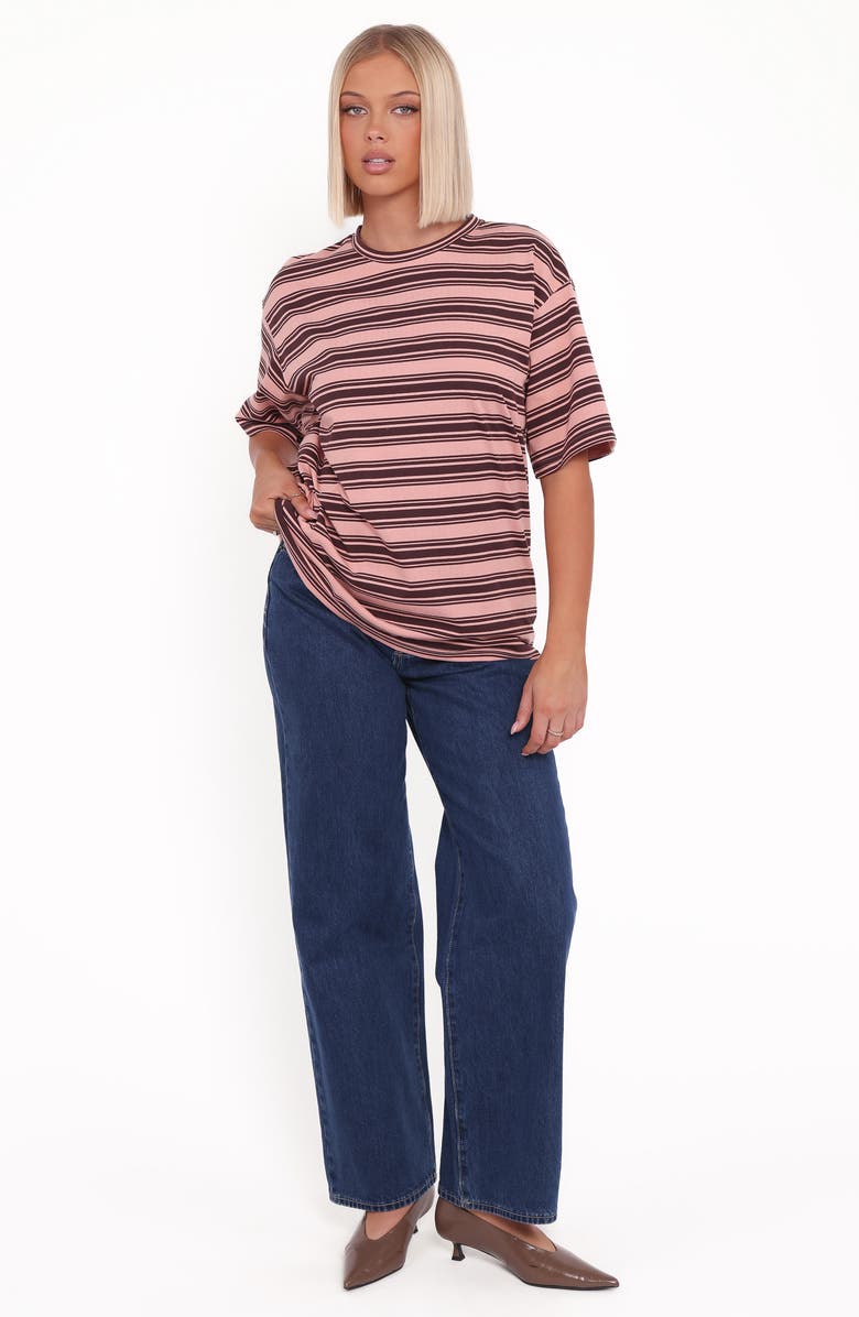 Petal & Pup Zestora Stripe Top, Alternate, color, White/ Pink