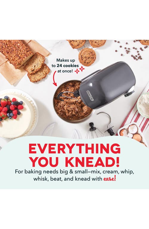 Dash Tilt-head 3.5-quart Stand Mixer In Gray