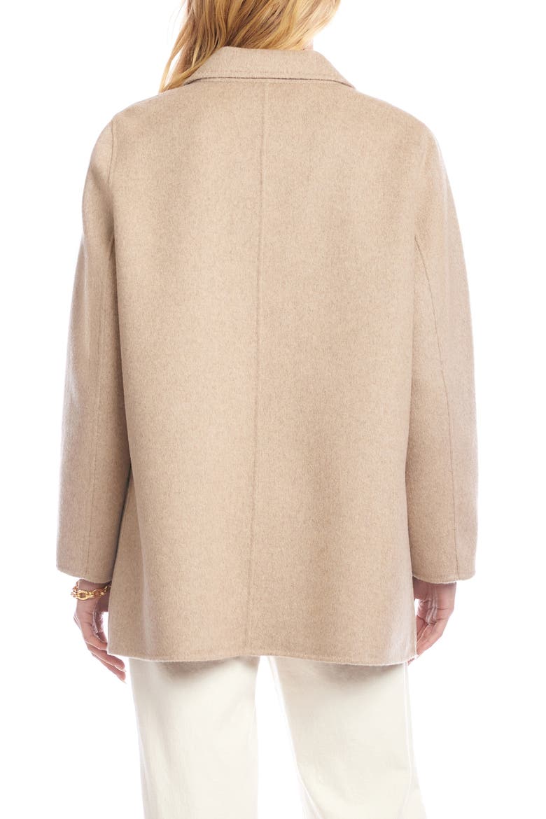 Oversize Brushed Wool Blend Blazer, Alternate, color, WHEAT